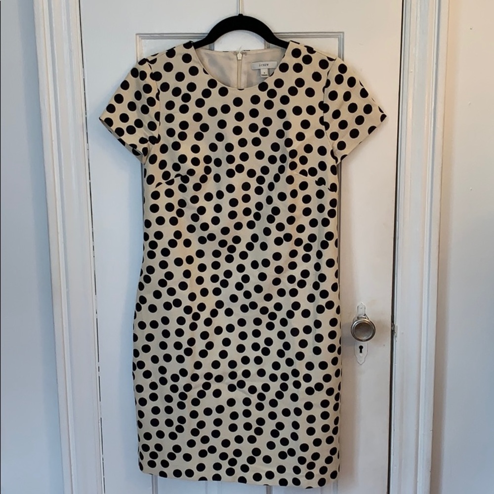 SALE 2/$12 J. Crew Short Sleeve Polka Dot Dress